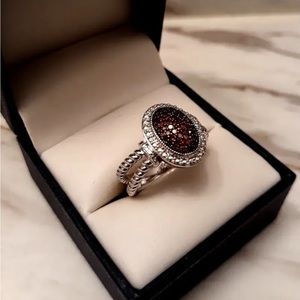 Affinity Gems Genuine Red Diamond Ring sz7